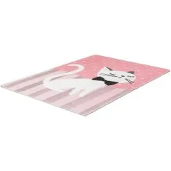 Obsession Kinderteppich »My Lollipop 180«, Rechteckig, Motiv Katze, Sehr Weicher Flor, Kinderzimmer