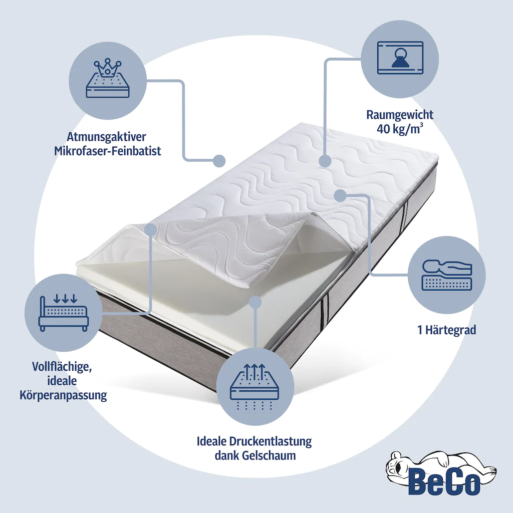 BeCo EXCLUSIV Topper »Micro Gel Soft«, (1 St.) – Bild 3