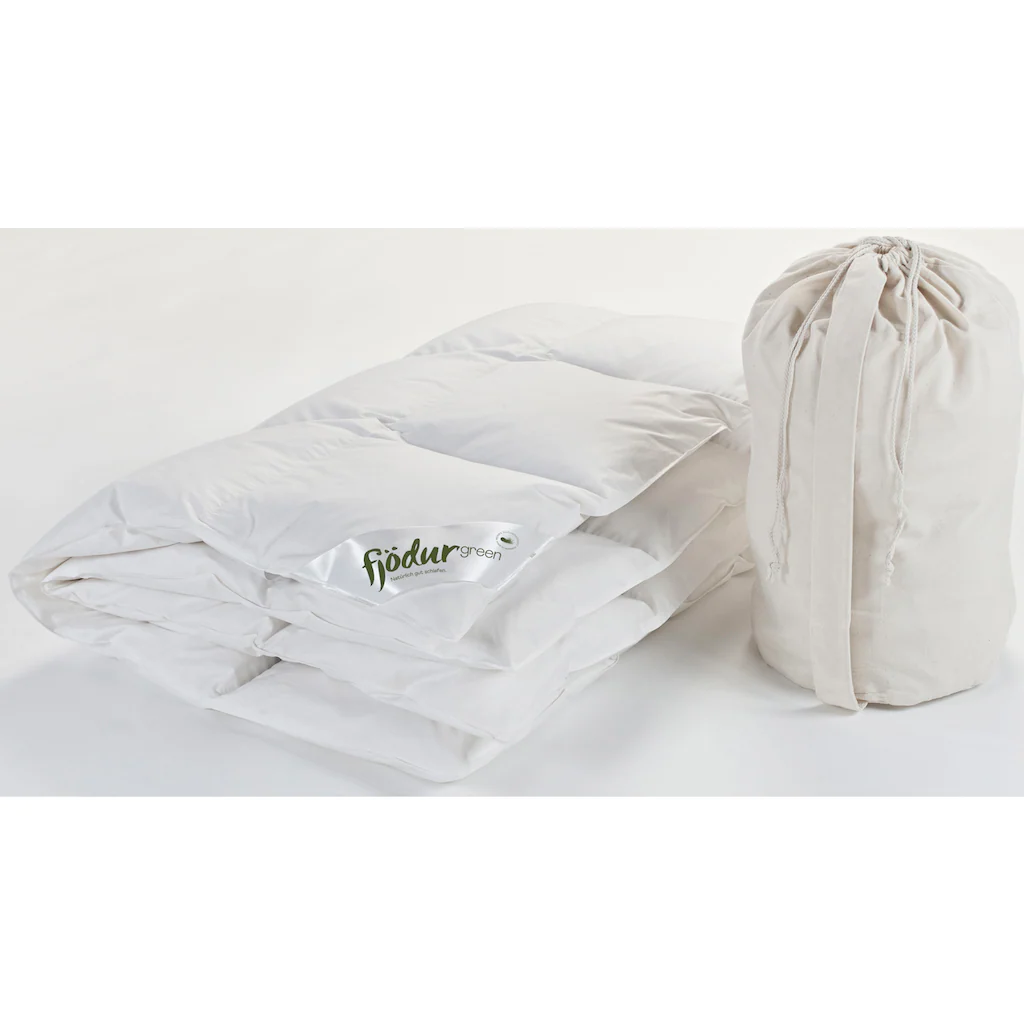 Fjödur Fjödur Daunenbettdecke »Fleur«, Leicht, Füllung 90% Daunen 10 % Federn, Bezug Bio-Baumwolle, (1 St.), Bettdecken 135 X 200 Cm Und In Vielen Weiteren Größen Erhältlich. – Bild 5