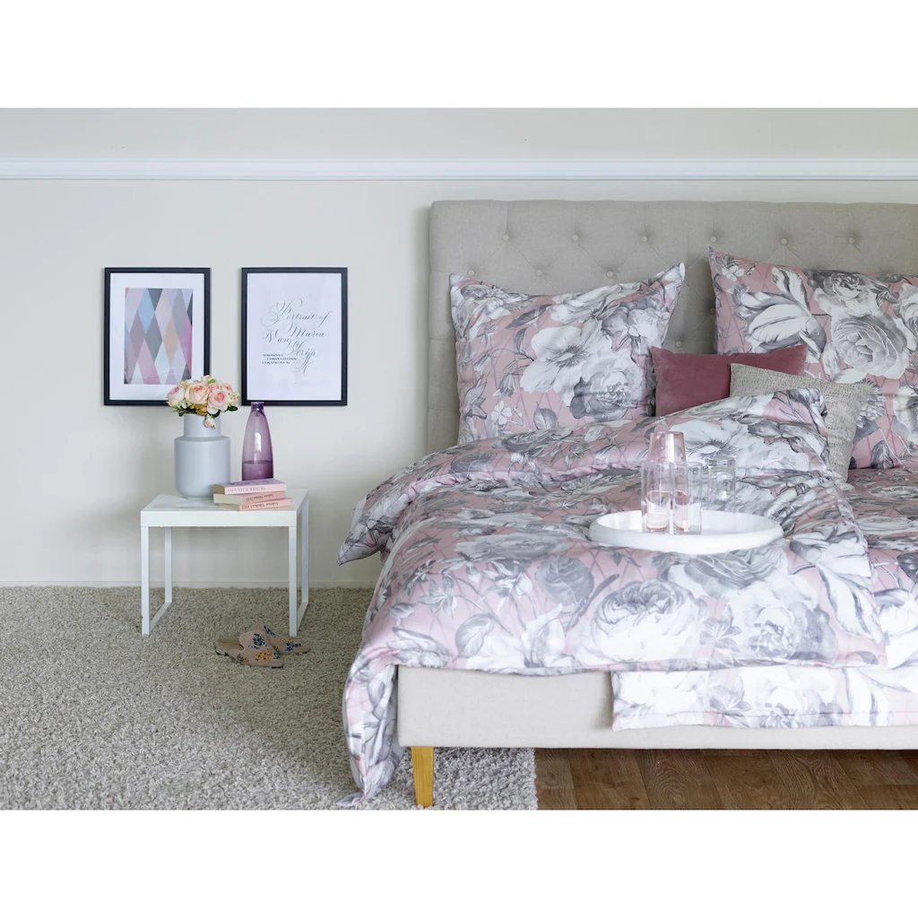 APELT Bettwäsche »Sophie«, (2 Tlg.), Blütenmotive, GOTS Zertifiziert - Nachhaltig Aus Bio-Baumwolle