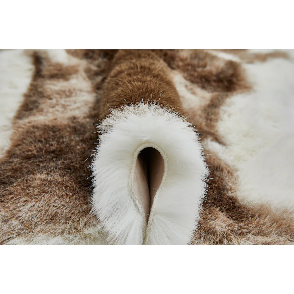 Andiamo Fellteppich »Rentier Kunstfell«, Fellförmig, Kunstfell, Hochflor, Als Bettvorleger Oder Sitzauflage Geeignet – Bild 4