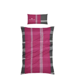 TOM TAILOR Bettwäsche »Ole« In Renforcé Und Biber (Flanell) Qualität, Aus 100% Baumwolle, Bett- Und Kopfkissenbezug Mit Reißverschluss, Bettwäsche Set Unterstützt Die Initiative Cotton Made In Africa, Made In Green Zertifiziert