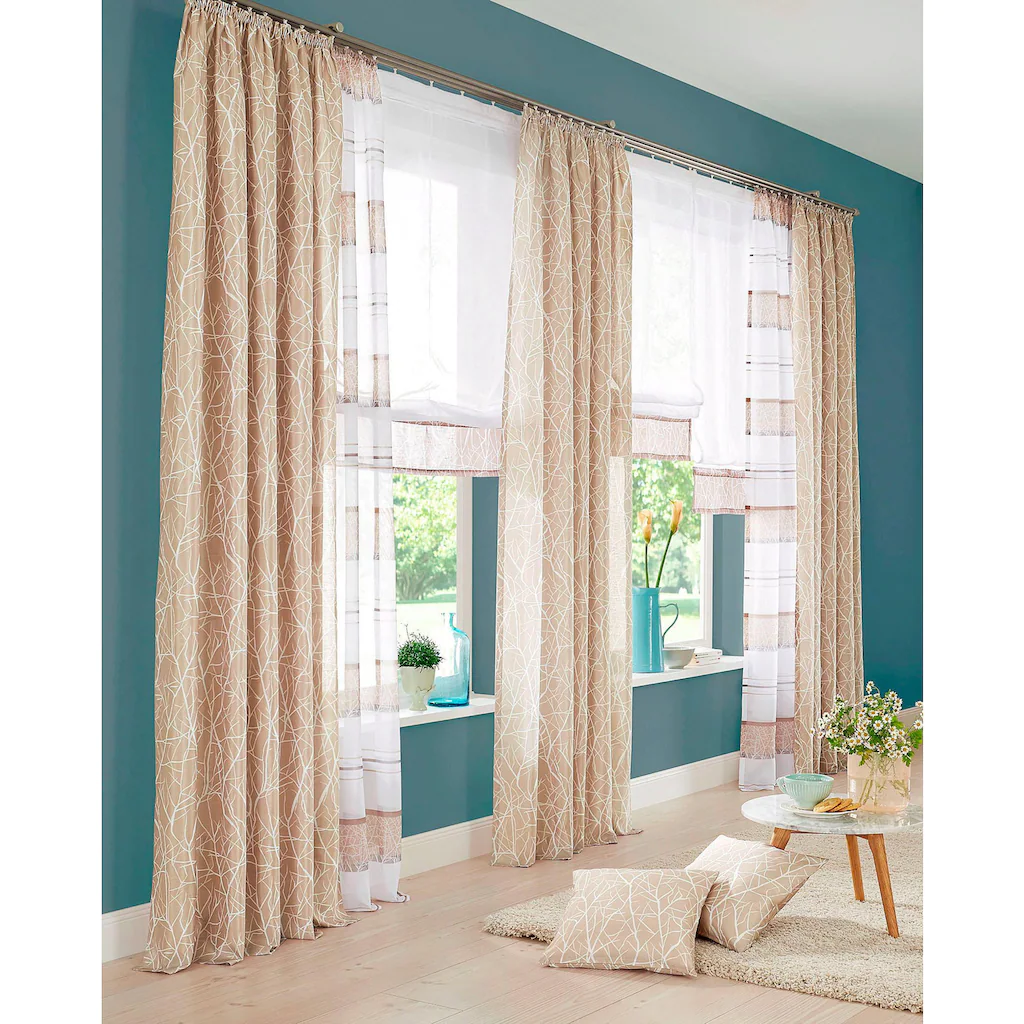 My Home Raffrollo »Camposa«, Mit Klettband, Transparent, Voile, Polyester – Bild 2