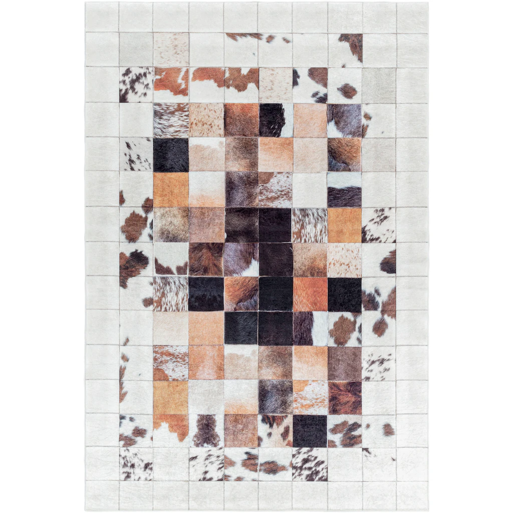 Ayyildiz Teppiche Teppich »FIESTA 4306«, Rechteckig, Pflegeleicht / Moderner Fell Look – Bild 3