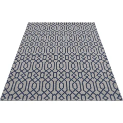 Carpet City Teppich »Cotton«, Rechteckig, Flachgewebe, 100% Baumwolle,Marokkanisch, Pflegeleicht