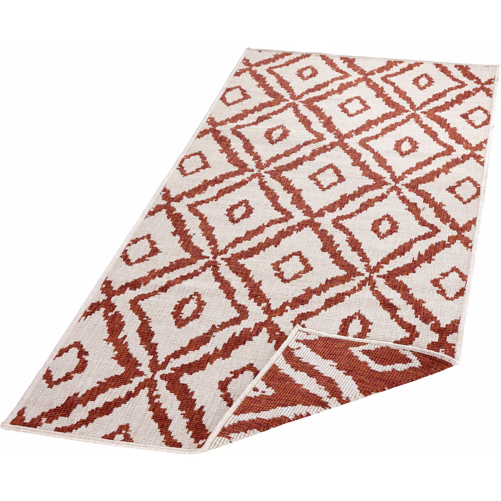 NORTHRUGS Läufer »Rio«, Rechteckig, Rauten Design, Robust, Pflegeleicht, Flachgewebe, Wendbar