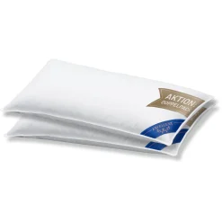 Excellent 3-Kammer-Kopfkissen »Venedig Kissen Erhältlich Im Einzel- Oder Doppelpack!«, Füllung: 60% Daunen Außenkammer, Bezug: 100% Baumwolle, Hergestellt In Deutschland, Allergikerfreundlich.