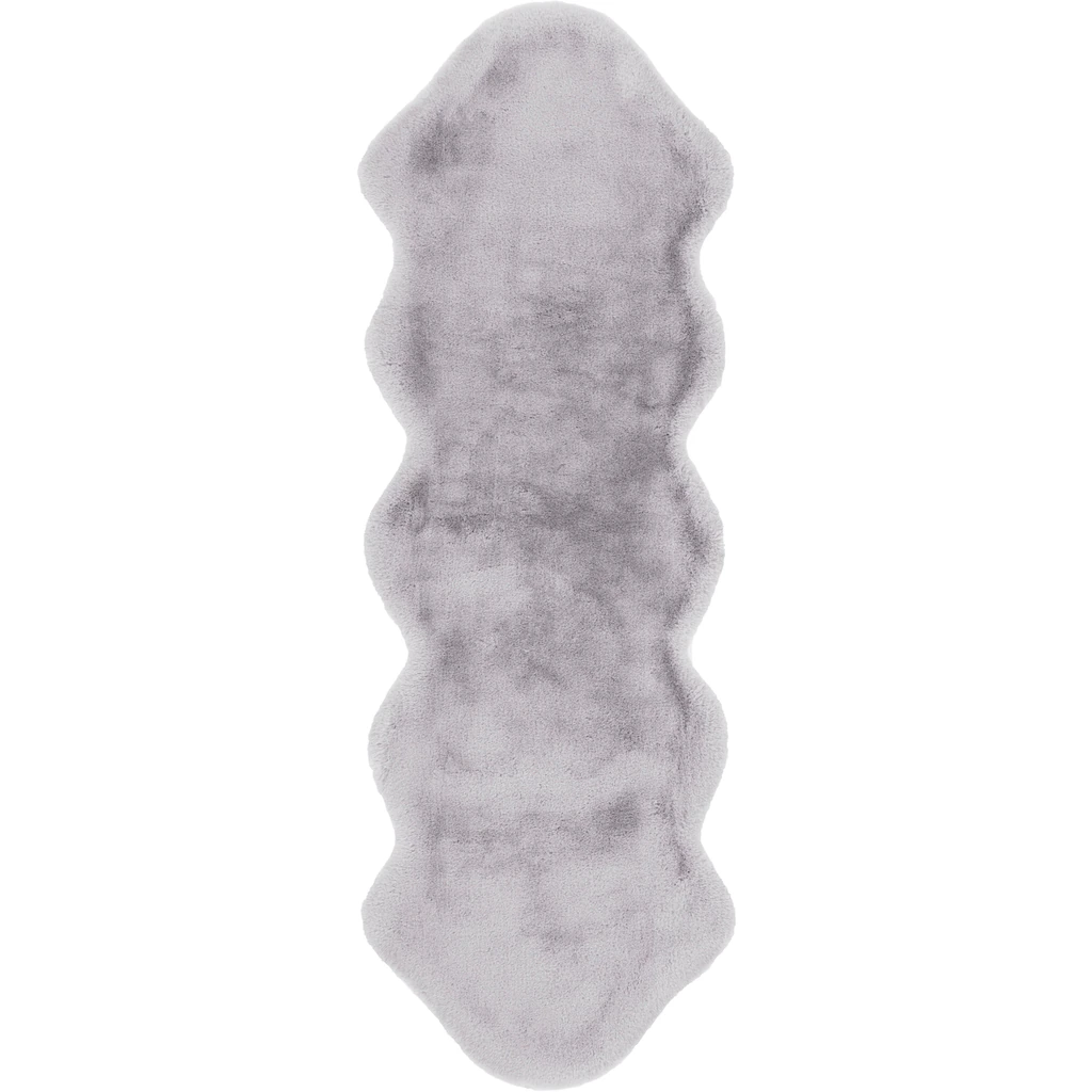 Andas Hochflor-Läufer »Mailo«, Fellförmig, Kunstfell, Kaninchenfell-Optik Und Haptik – Bild 3