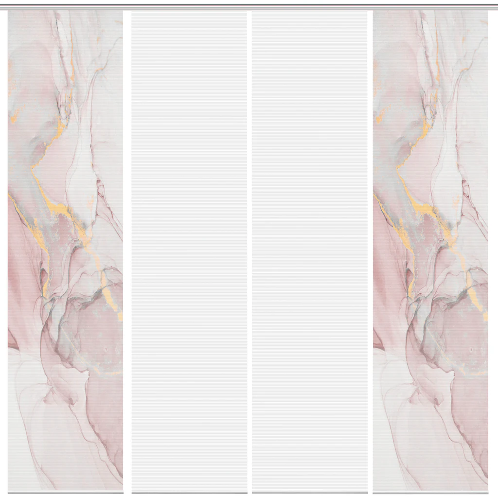 Vision S Schiebegardine »MARMOSA 4er SET«, (4 St.), Bambus-Optik, Digital Bedruckt – Bild 2