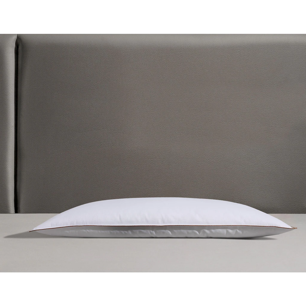 RIBECO Federkopfkissen »Ella«, Füllung: Federn Und Daunen, Bezug: Baumwolle, (1 St.), Zum Top-Preis – Bild 2