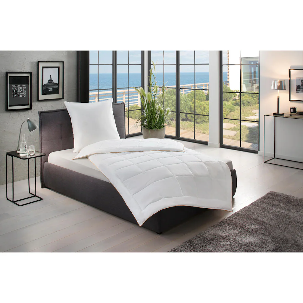 QUEENS TEXTILES Microfaserkissen »Luxus«, (1 St.) – Bild 4