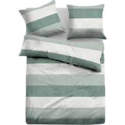 TOM TAILOR Bettwäsche »Caro«, (2 Tlg.), Made In Germany, Warme Kuschelige Biber Qualität (Flanell) Aus 100% Baumwolle, Bett- Und Kopfkissenbezug Mit Reißverschluss, Bettwäsche-Set Nachhaltig Durch Anteil Recycelter Baumwolle