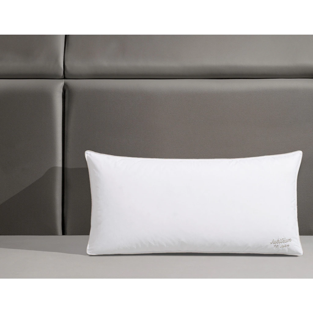 QUEENS TEXTILES Gänsefederkopfkissen »Jubiläum«, (1 St.) – Bild 3