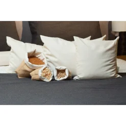 Herbalind Naturfaserkopfkissen, (1 St.), Hirsekissen, Gefüllt Mit Hirseschalen