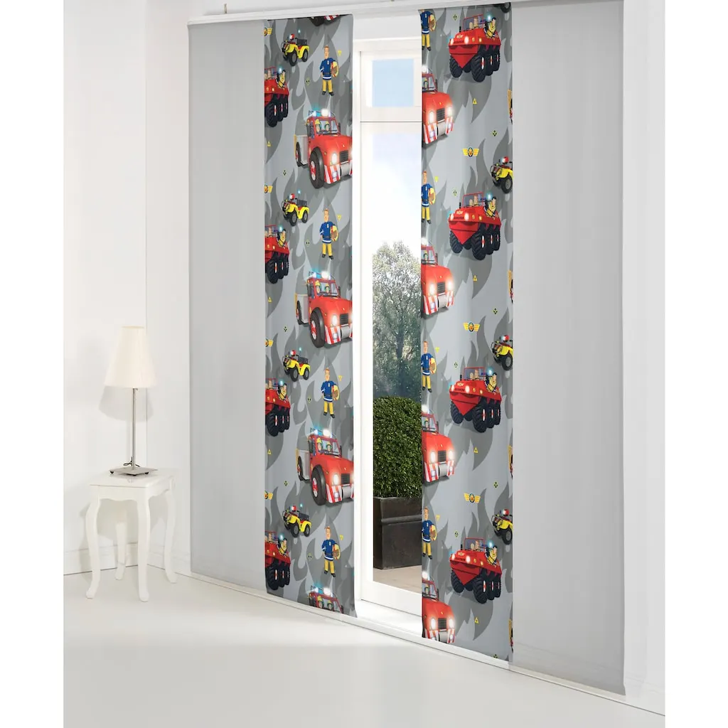 Wirth Schiebegardine »Fireman Sam«, (1 St.), Walt Disney