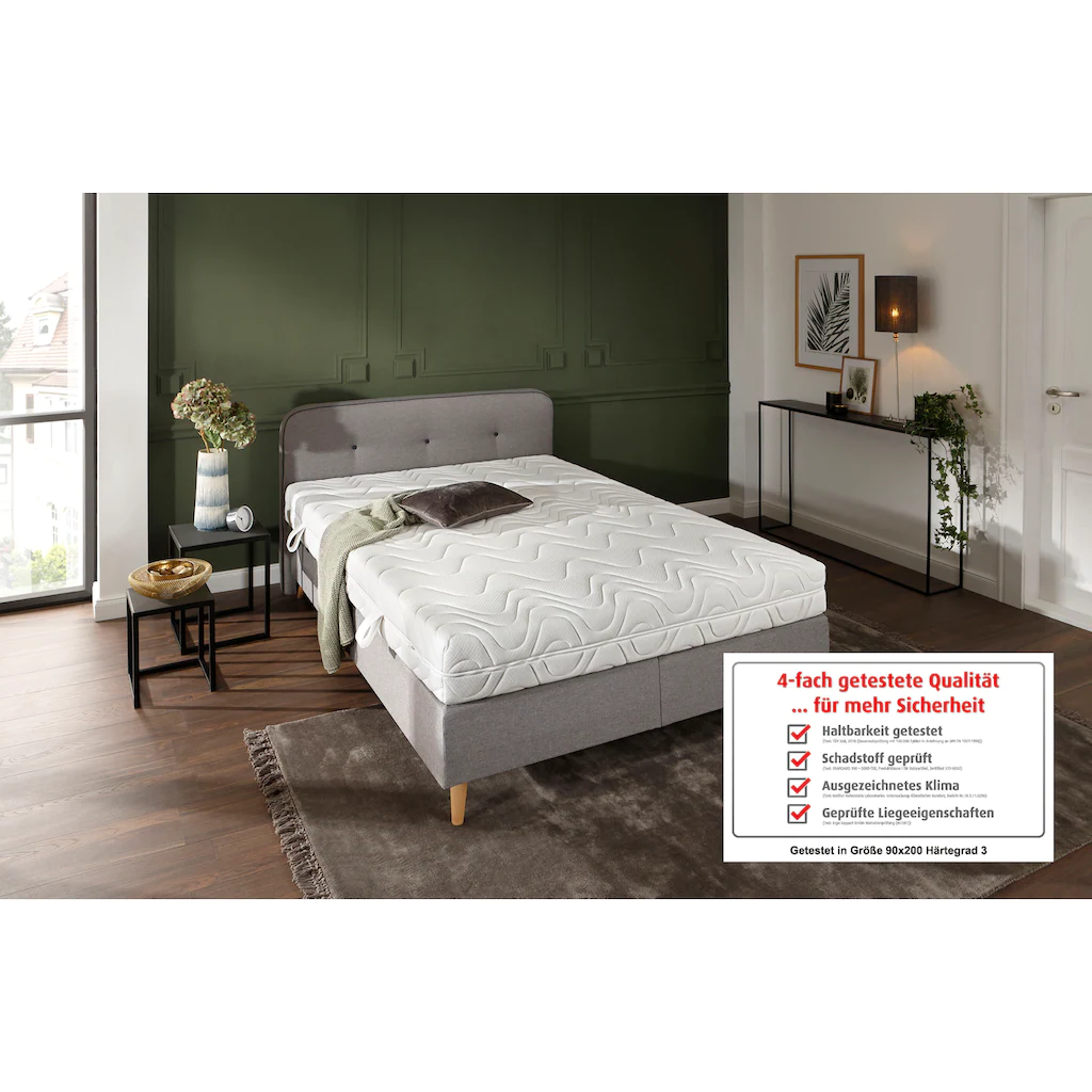 Beco Komfortschaummatratze »Ortho-Star«, 19 Cm Cm Hoch, Raumgewicht: 30 Kg/m³, (1 St.), Matratze In 90x200 Cm Und Weiteren Größen Erhältlich, Wendematratze – Bild 2
