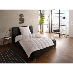 Fjödur Fjödur Daunenbettdecke »Felix«, Leicht, Füllung 90% Daunen, 10%Federn, Bezug 100% Baumwolle, (1 St.), Bettdecke In 135x200 Cm Und Weiteren Größen, Für Sommer Oder Winter