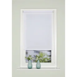 HOME WOHNIDEEN Raffrollo »ROM«, Mit Hakenaufhängung, Ohne Bohren, Freihängend, Kettenzugrollo, Uni