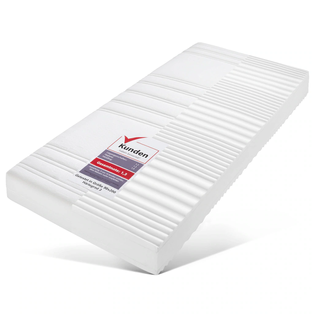 BeCo EXCLUSIV Taschenfederkernmatratze »BodyMax«, 22 Cm Cm Hoch, 480 Federn, (1 St.), Bis 180 Kg Belastbar (lt. Prüfinstitut "Hansecontrol")