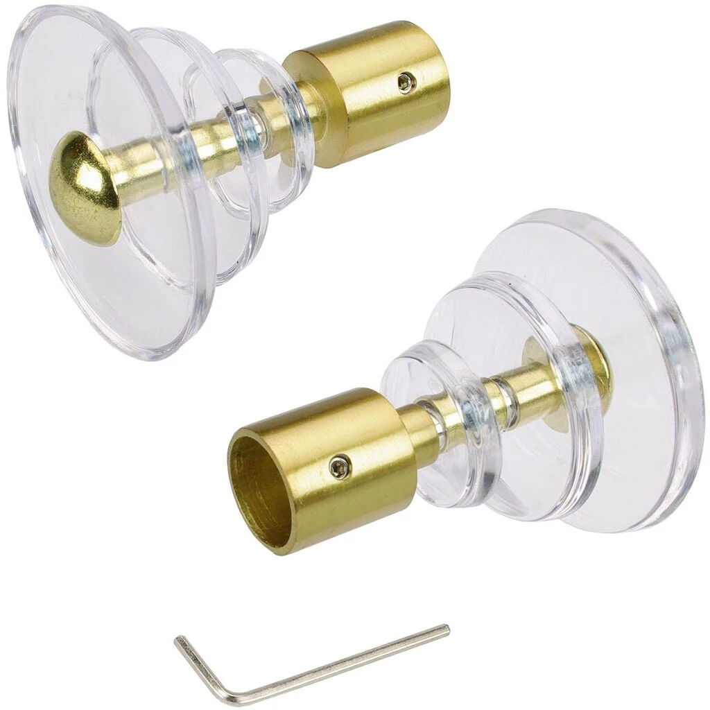 Liedeco Gardinenstangen-Endstück »Luna«, (Set, 2 St.), Für Gardinenstangen Ø 16 Mm