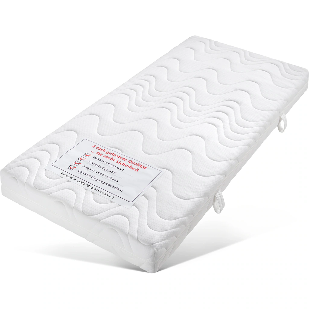 Beco Komfortschaummatratze »Ortho-Star«, 19 Cm Cm Hoch, Raumgewicht: 30 Kg/m³, (1 St.), Matratze In 90x200 Cm Und Weiteren Größen Erhältlich, Wendematratze – Bild 6