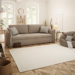 Home Affaire Wollteppich »Wolltraum Pur«, Rechteckig, Handgewebter Wendeteppich, Unifarben, Reine Wolle, Wohnzimmer