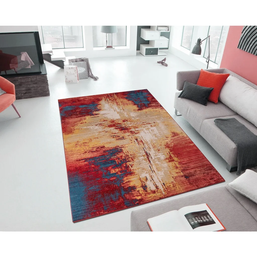 Leonique Teppich »Joah«, Rechteckig, Abstraktes Design, Weiche Haptik, Pflegeleicht – Bild 2