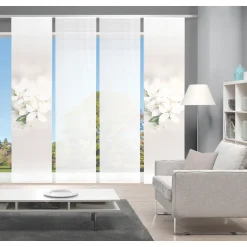 Vision S Schiebegardine »PULSA 4er SET«, (4 St.), Bambus-Optik, Digital Bedruckt