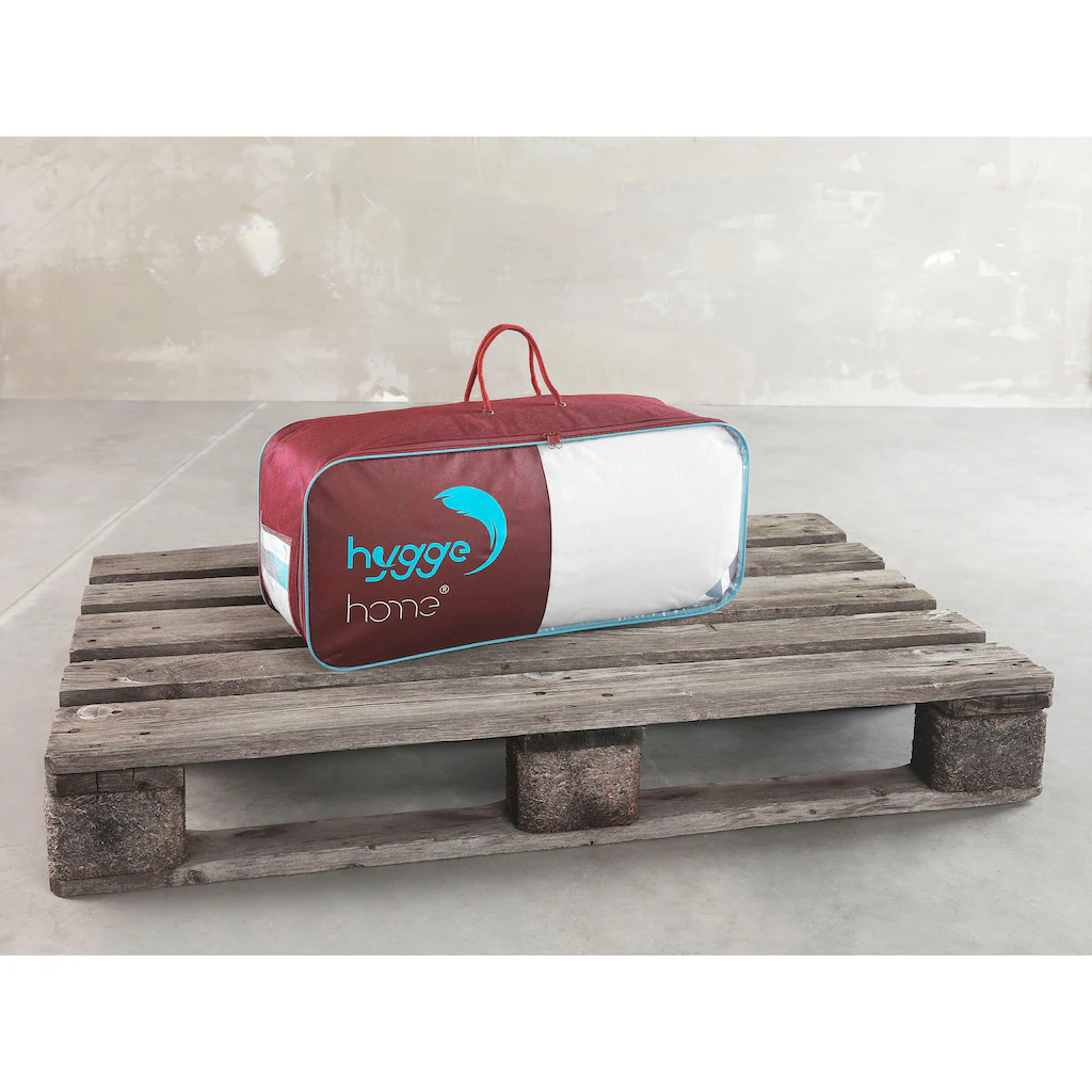 Hyggehome Federkopfkissen »Hygge Home Plissee (biobasiert)«, Füllung: 85% Entenfeder Und 15% Entendaune, (1 St.) – Bild 4