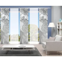 HOME WOHNIDEEN Schiebegardine »WALLONA 5ER SET«, (5 St.), HxB: 245x60