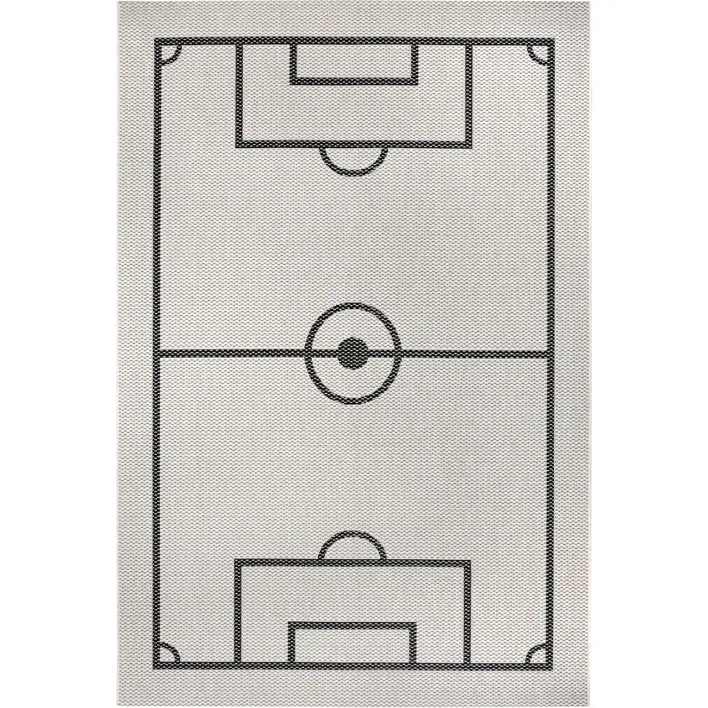 Lüttenhütt Lüttenhütt Kinderteppich »Fußballfeld«, Rechteckig, Fußball, Spielunterlage, Flachgewebe, Strapazierfähig, Pflegeleicht – Bild 2