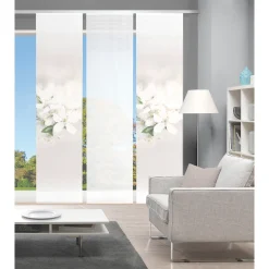 Vision S Schiebegardine »PULSA 3er SET«, (3 St.), Bambus-Optik, Digital Bedruckt