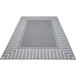 Leonique Teppich »Manon«, Rechteckig, 100% Baumwolle, Mit Bordüre, Flachgewebe, Teppich Mit Bordüre