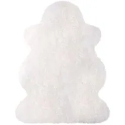 Heitmann Felle Fellteppich »Lammfell 100 Weiß«, Fellförmig, Echtes Austral. Lammfell, Wohnzimmer