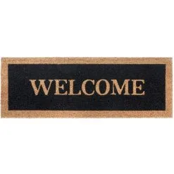 HANSE Home Fußmatte »Mix Mats Kokos Welcome Border«, Rechteckig, Schmutzfangmatte, Pflegeleicht, Robust, UV-Beständig, Wasserfest