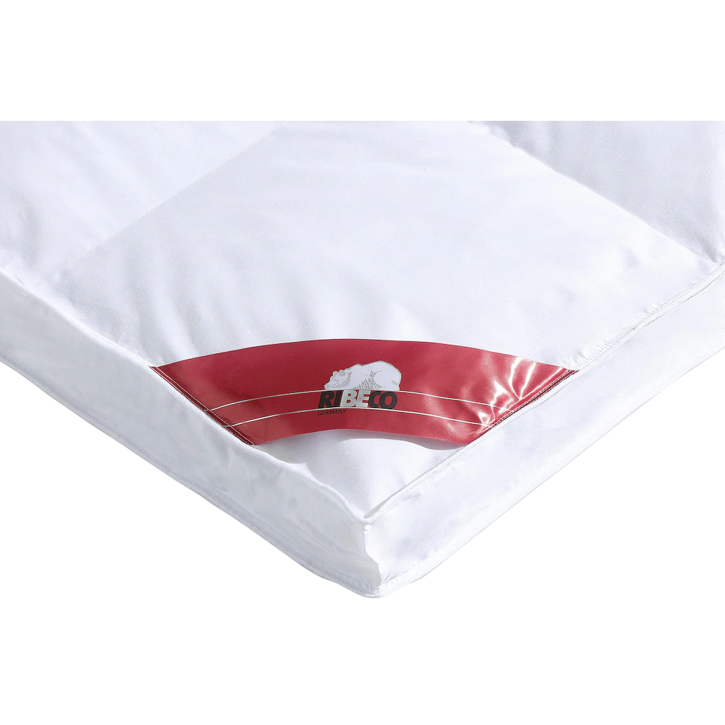 RIBECO Federbettdecke »extra Prall«, Extrawarm, Füllung 90% Federn Und 10% Daunen, Bezug 100% Baumwolle, (1 St.), Federbeettdecke In 135x200 Und 155x220 Topseller – Bild 3