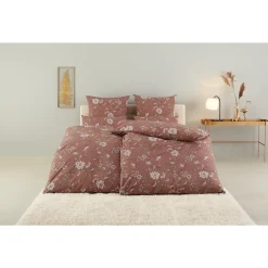 Leonique Bettwäsche Elvona«, (2 Tlg.), In Renforcé Qualität, Nachhaltiger Bettdeckenbezug Und Kissenbezug Aus 100% Baumwolle, Bettwäsche Mit Reißverschluss, Unterstützt Cotton Made In Afrika, Made In Green Zertifiziert