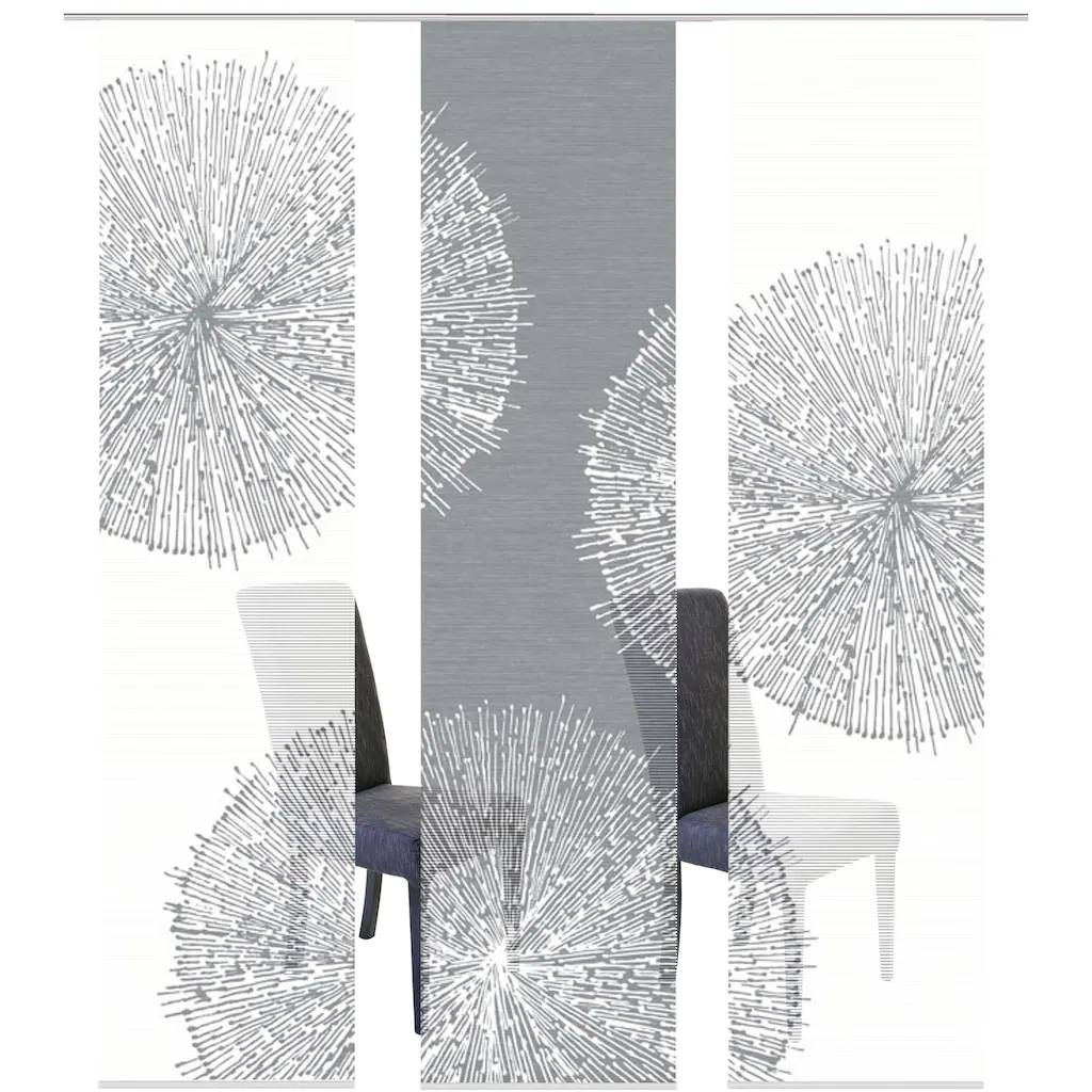 Vision S Schiebegardine »3ER SET CRISTON«, (3 St.), HxB: 260x60, Schiebevorhang 3er Set Digitaldruck – Bild 2