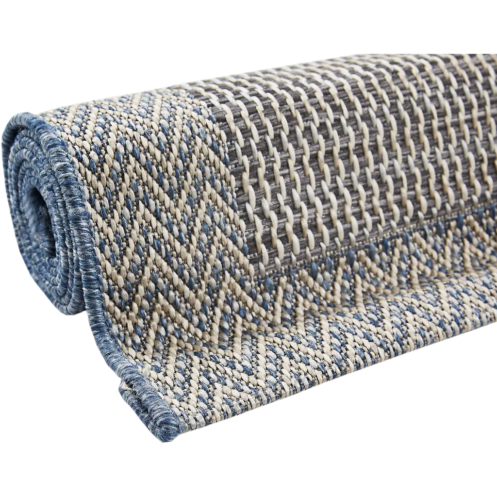 Andiamo Teppich »Clyde 1«, Rechteckig, Flachgewebe, Mit Bordüre, In- Und Outdoor Geeignet, Wohnzimmer – Bild 4