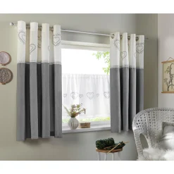 Home Affaire Scheibengardine »Louis«, (1 St.), Halbtransparent, Nachhaltig, Einseitig Bedruckt