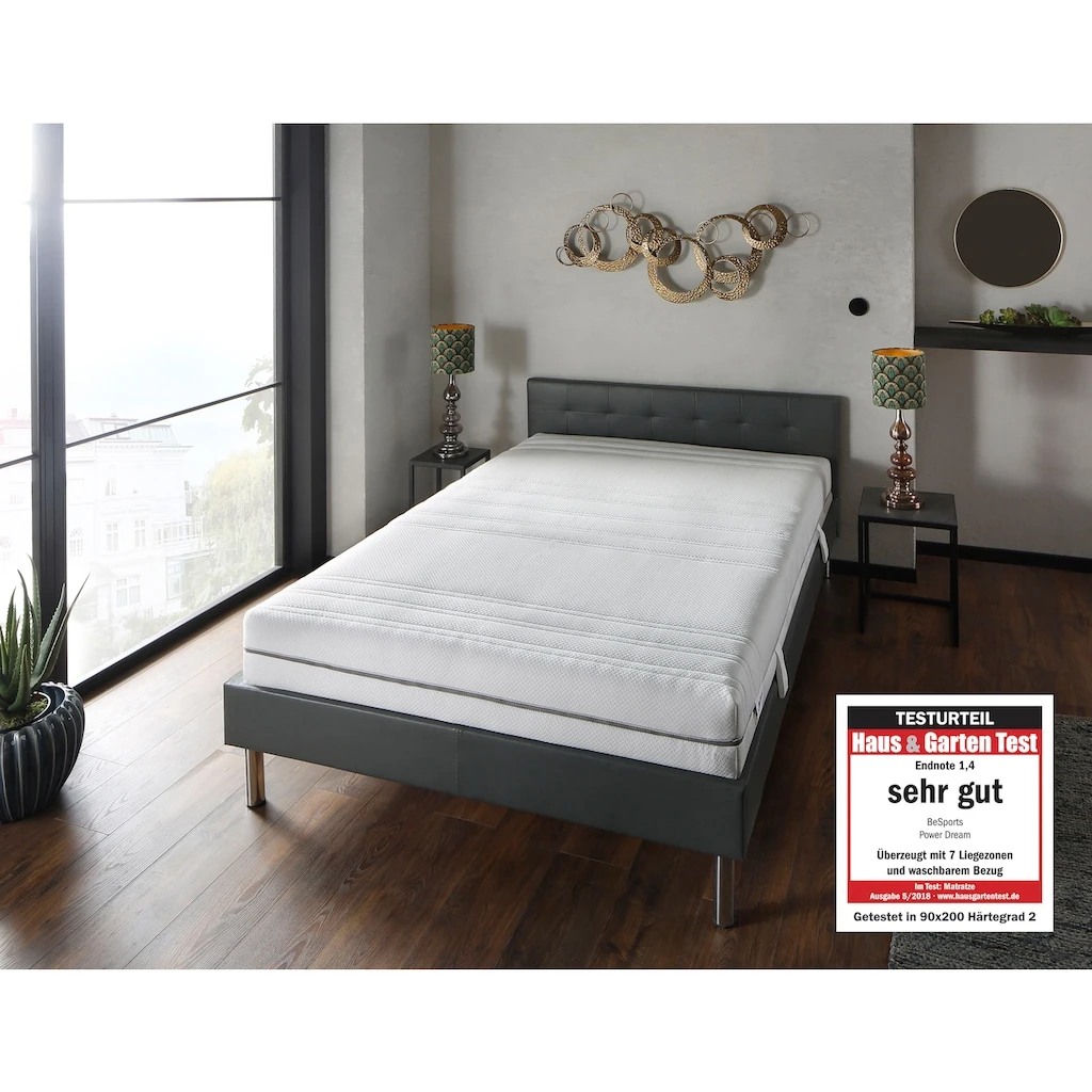 Beco Komfortschaummatratze »Power Dream«, 21 Cm Cm Hoch, (1 St.), Matratze In 90x200, 140x200 Cm Und Weiteren Größen Erhältlich – Bild 2