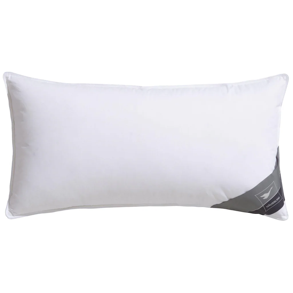 Haeussling 3-Kammer-Kopfkissen »Kuscheltraum«, Füllung: Außenkammern Mit 60% Daunen, 40% Federn, Bezug: 100% Baumwolle, (1 St.), Mit - Hausstaub- & Milbenbarriere