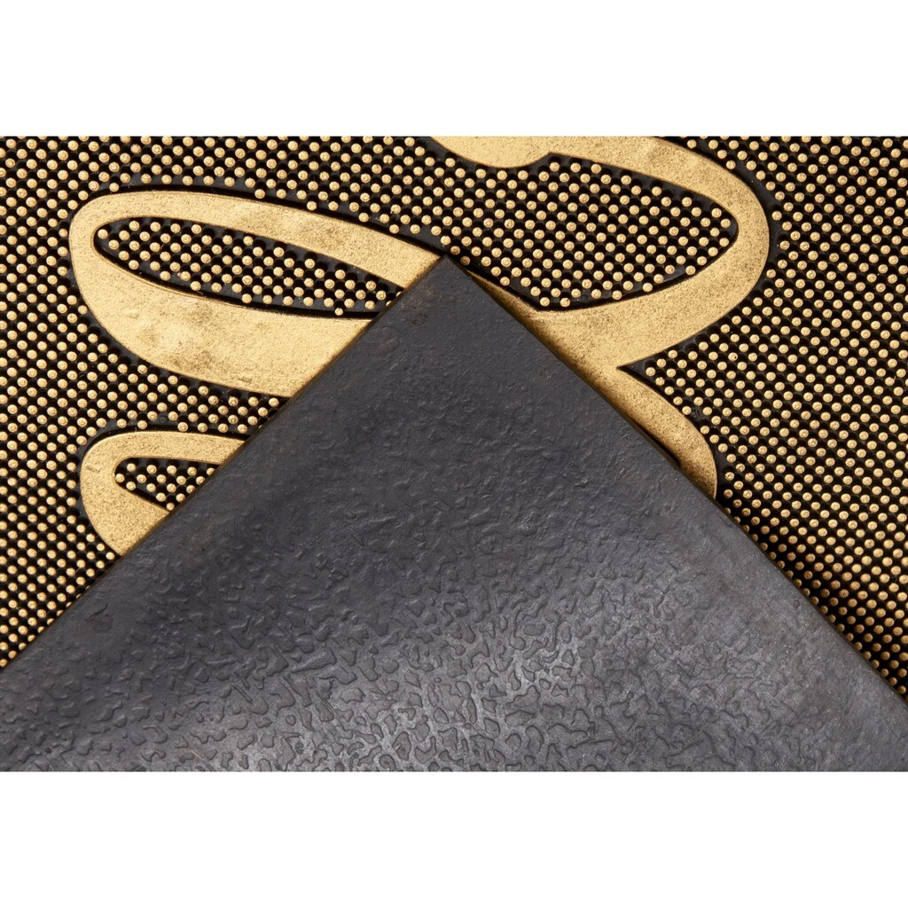 HANSE Home Fußmatte »Hello«, Rechteckig, Gummi-Fußmatte, Schmutzfangmatte, Robust, Pflegeleicht, Rutschfest – Bild 3