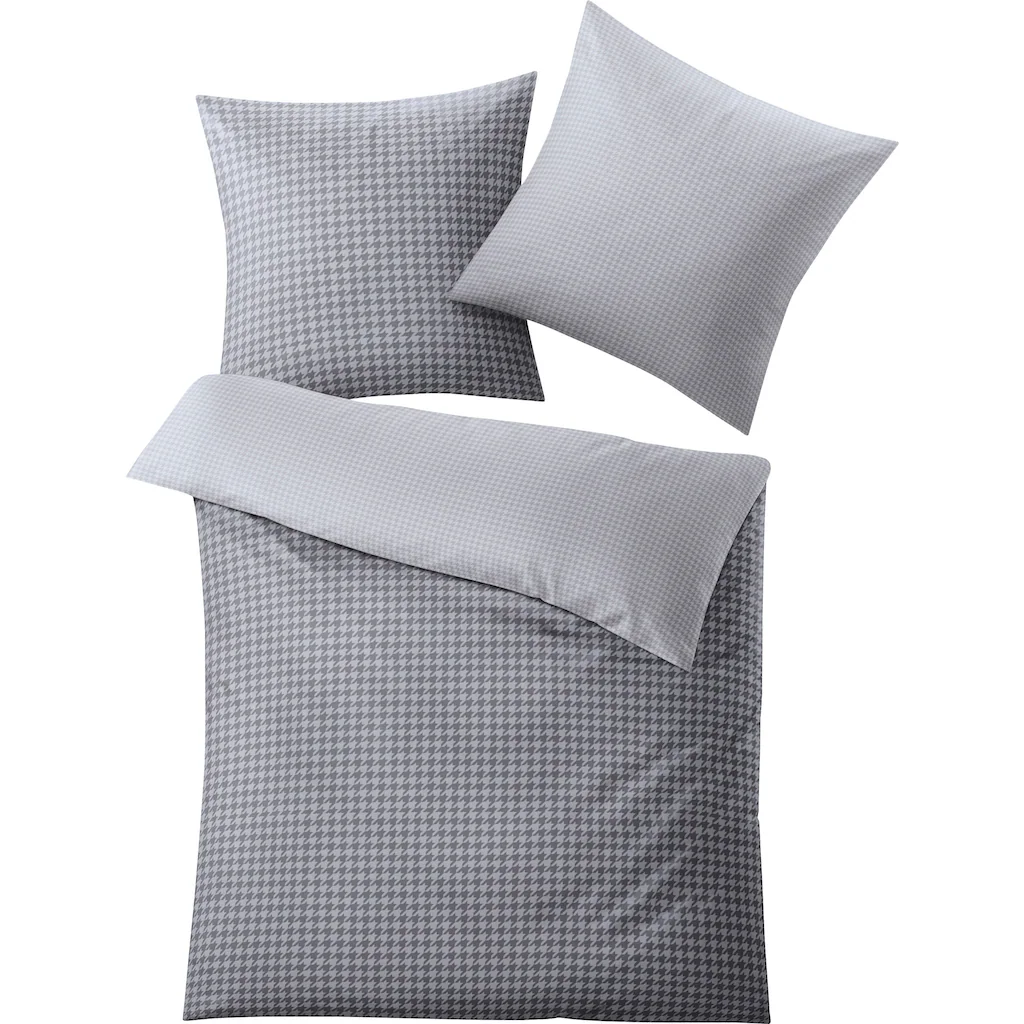 Kleine Wolke Wendebettwäsche »Stirling«, (2 Tlg.), Mit Hahnentritt-Muster