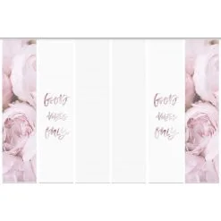 Vision S Schiebegardine »VIBES ONLY 6er SET«, (6 St.), Bambus-Optik, Digital Bedruckt