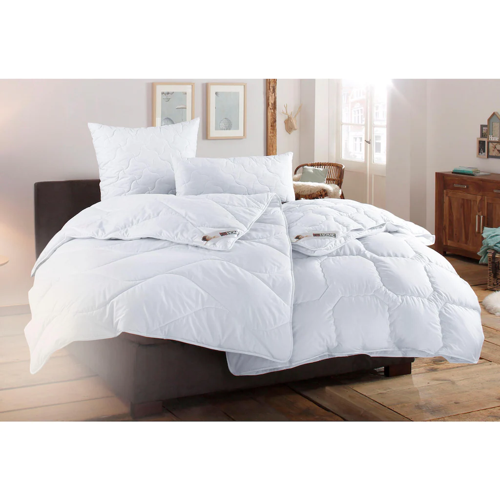 My Home Kunstfaserbettdecke »Fantasy«, Warm, Bezug 100% Baumwolle, (1 St.), Ideale Ganzjahresdecke – Bild 5