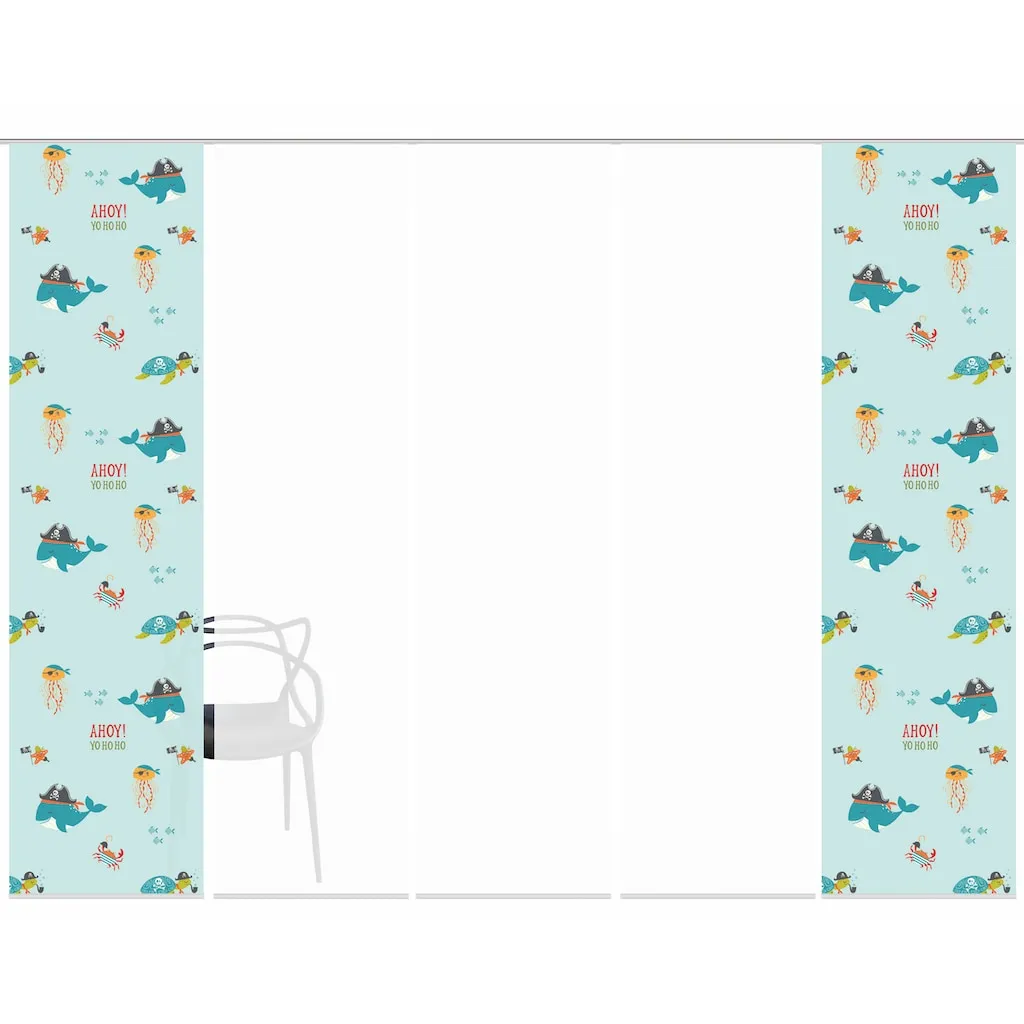 HOME WOHNIDEEN Schiebegardine »SPARROW«, (5 St.), Schiebevorhang Digi 5er Set SPARROW – Bild 3