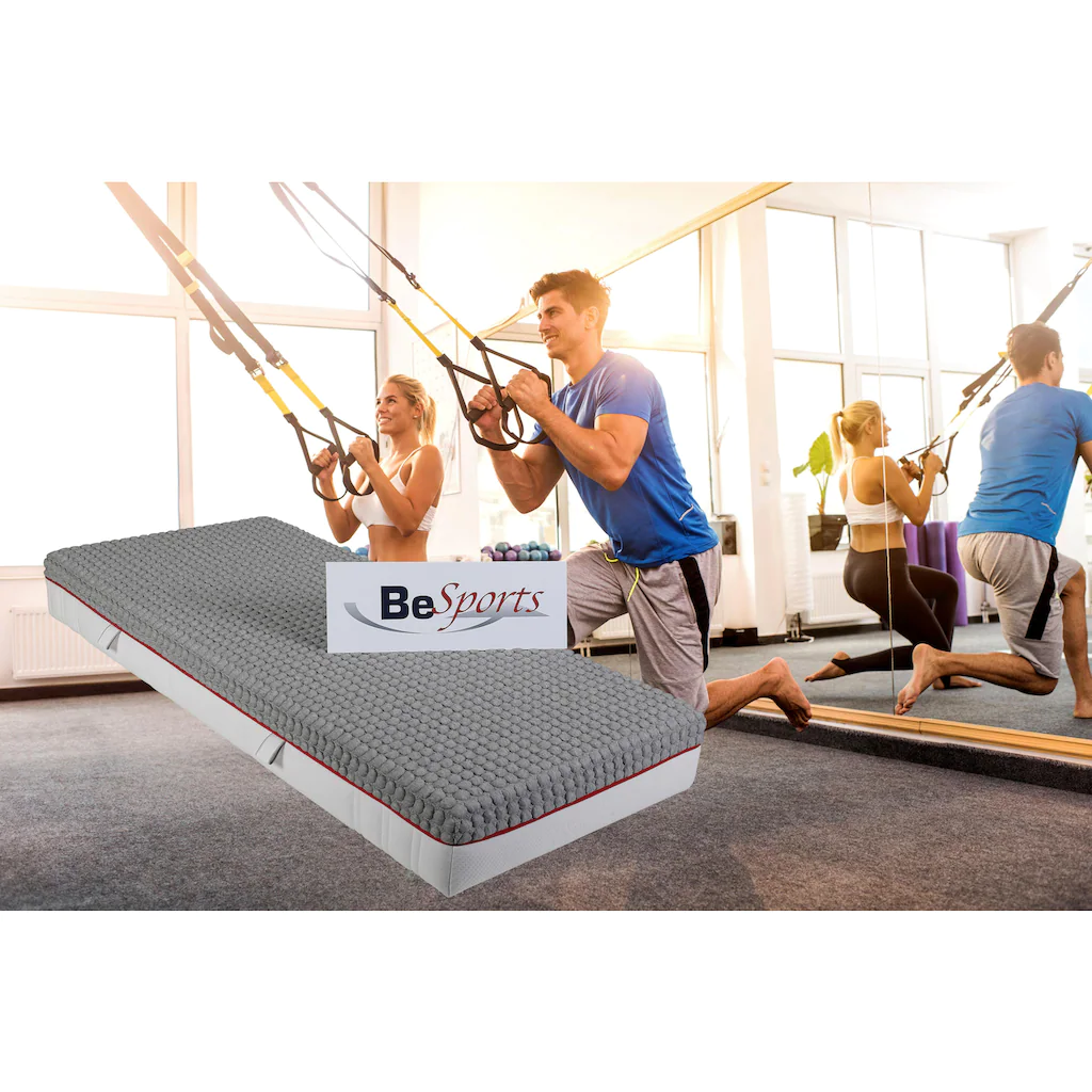 BeSports Taschenfederkernmatratze »T-Dynamic 2300 X-tra«, 23 Cm Cm Hoch, 500 Federn, (1 St.), Top Für Rücken, Muskulatur Und Ihre Fitness – Bild 2