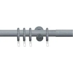 Liedeco Gardinenstange »Stilgarnitur 28 Mm Zylinder«, 1 Läufig-läufig, Fixmaß, Gardinenstange Komplett