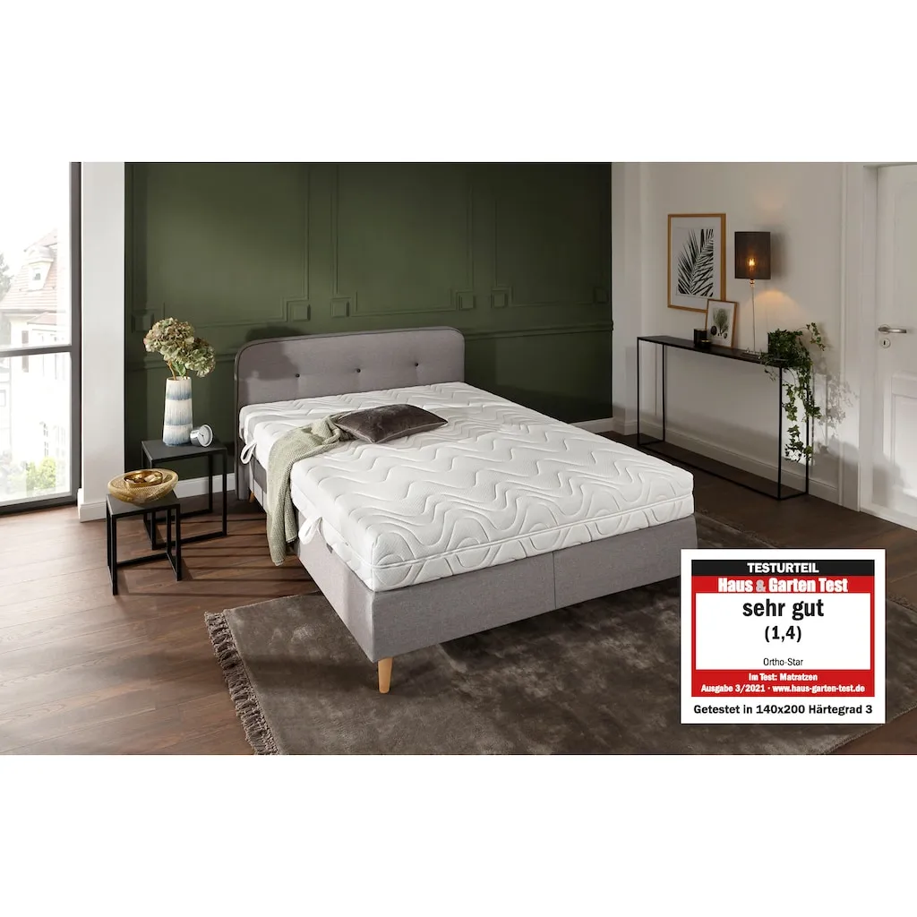 Beco Komfortschaummatratze »Ortho-Star«, 19 Cm Cm Hoch, Raumgewicht: 30 Kg/m³, (1 St.), Matratze In 90x200 Cm Und Weiteren Größen Erhältlich, Wendematratze – Bild 3